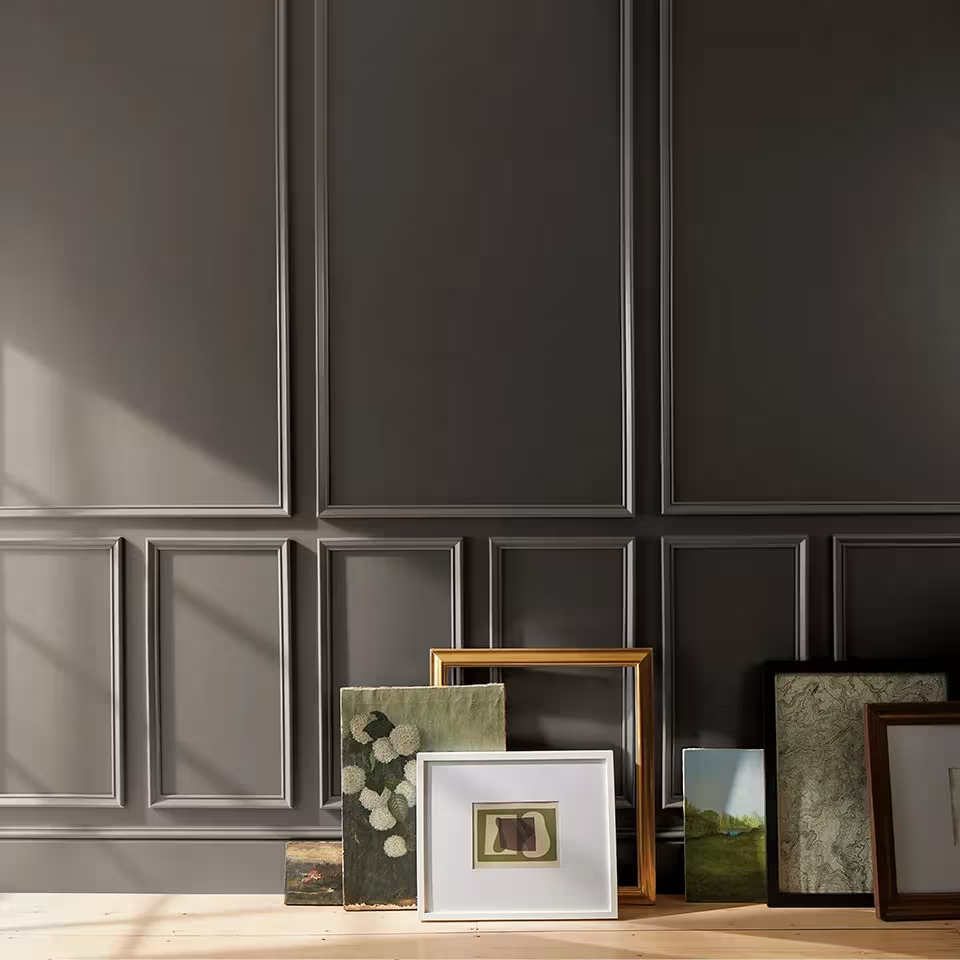 Photo from Benjamin Moore Displaying the 2026 Color of the Year, Silhoeutte AF-655, a darker, earthy brown
