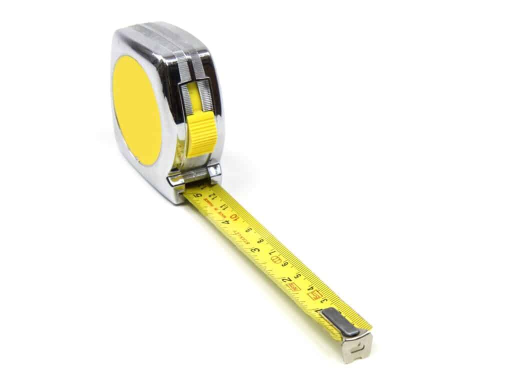 A tape measure