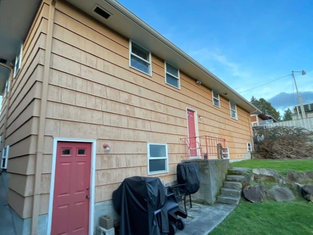 Exterior painting on a home in Seattle
